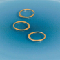 Bronze Half Hammered Circle Link 12mm