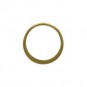 Bronze Half Hammered Circle Link 12mm
