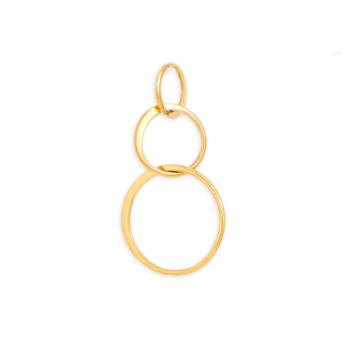 Nina Designs Bronze Three Circles of Life Link 19x36mm