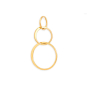 Nina Designs Bronze Three Circles of Life Link 19x36mm