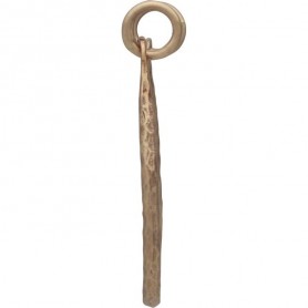 Hammered U Shape Festoon in Bronze 25x19mm