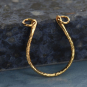 Hammered U Shape Festoon in Bronze 25x19mm