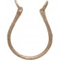 Hammered U Shape Festoon in Bronze 25x19mm