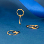 Bronze Two Circle of Life Link 19x12mm
