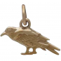 Bronze Raven Charm 13x15mm