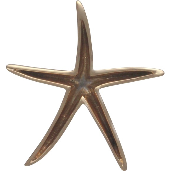 Starfish Bead - Bronze 24x23mm