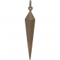 Long Spike Charm - Bronze Jewelry Charm 35x6mm