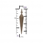 Long Spike Charm - Bronze Jewelry Charm 35x6mm