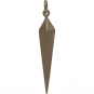 Long Spike Charm - Bronze Jewelry Charm 35x6mm