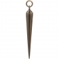 Large Ridged Star Spike Charm - Bronze 41x4mm