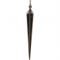 Large Ridged Star Spike Charm - Bronze 41x4mm