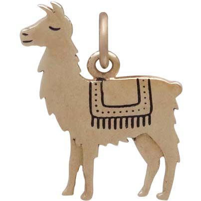 Bronze Llama Charm 17x14mm DISCONTINUED