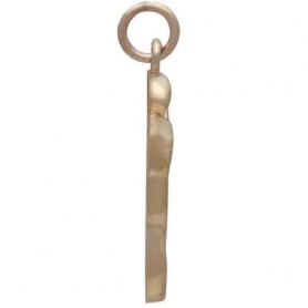 Bronze Three Mushroom Charm 25x12mm