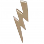 Bronze Lightning Bolt Bead 16x6mm