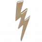 Bronze Lightning Bolt Bead 16x6mm