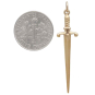 Bronze Sword Pendant with Dime