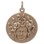 Bronze Medusa Pendant Front View