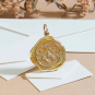 Bronze Mountain Wax Seal Charm 23x19mm