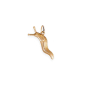 Bronze Banana Slug Charm 12x23mm