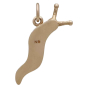 Bronze Banana Slug Charm Back View