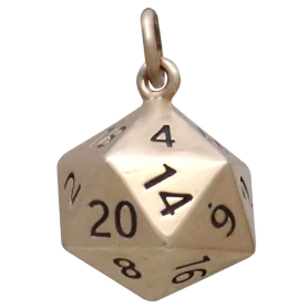 Bronze 10 sided dice