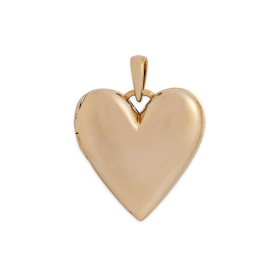 Large Bronze Heart Locket 30x24mm
