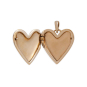 Bronze Heart Locket open view