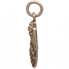 Bronze Small Cicada Charm 21x8mm