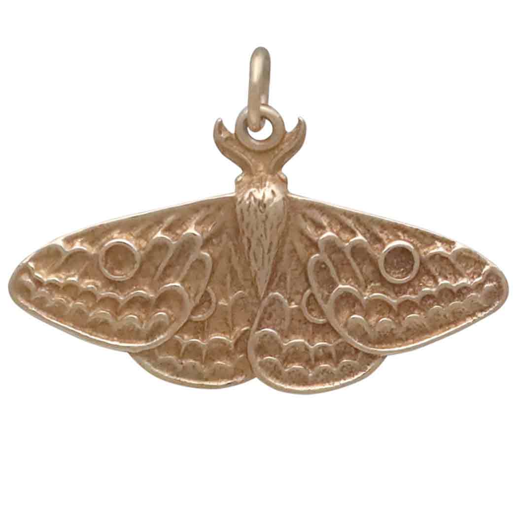 Bronze Dimensional Moth Charm