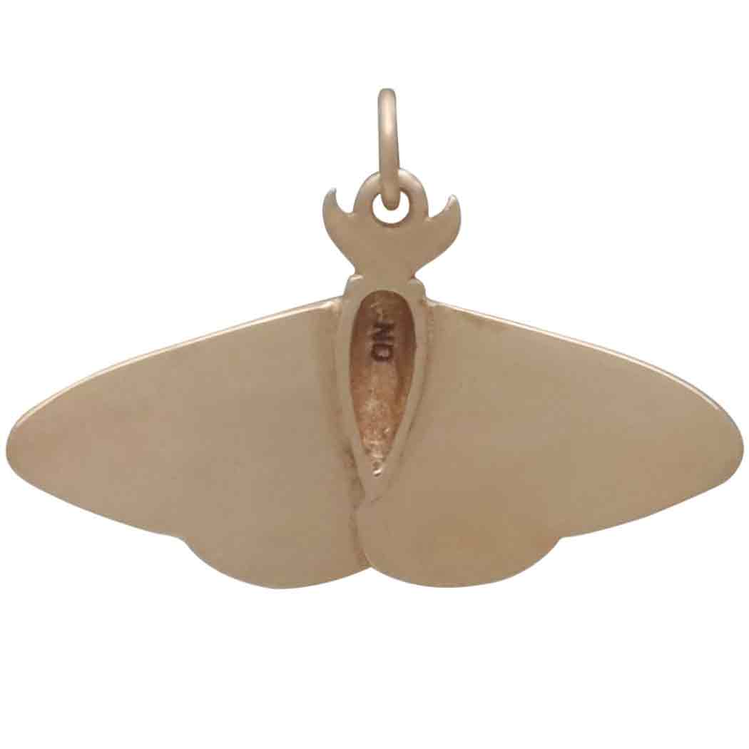 Bronze Dimensional Moth Charm