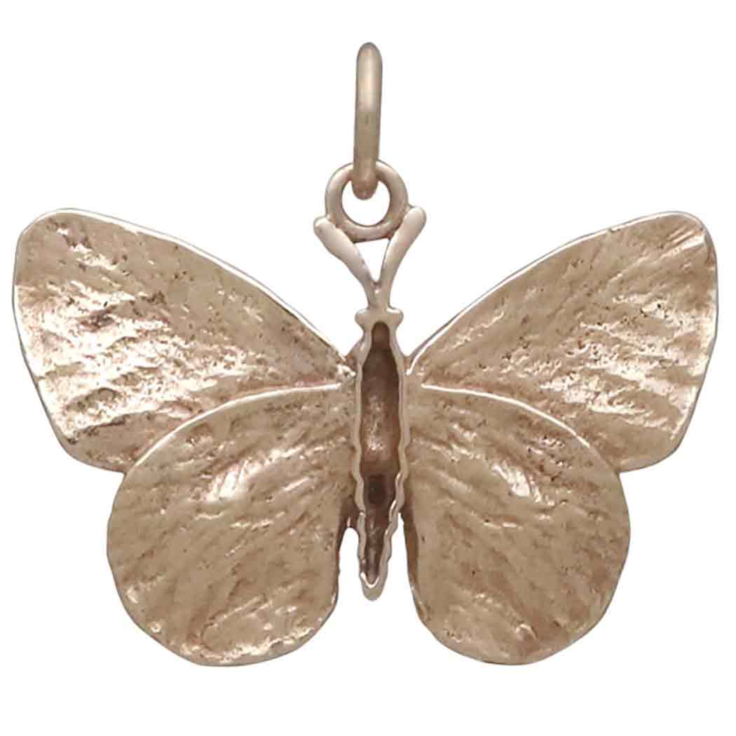 Bronze Dimensional Butterfly Pendant Back View