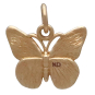 Bronze Monarch Butterfly Charm Back View