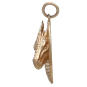 Bronze Oval Dragon Pendant Side View