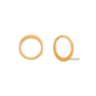 Bronze Open Circle Post Earrings 10x10mm