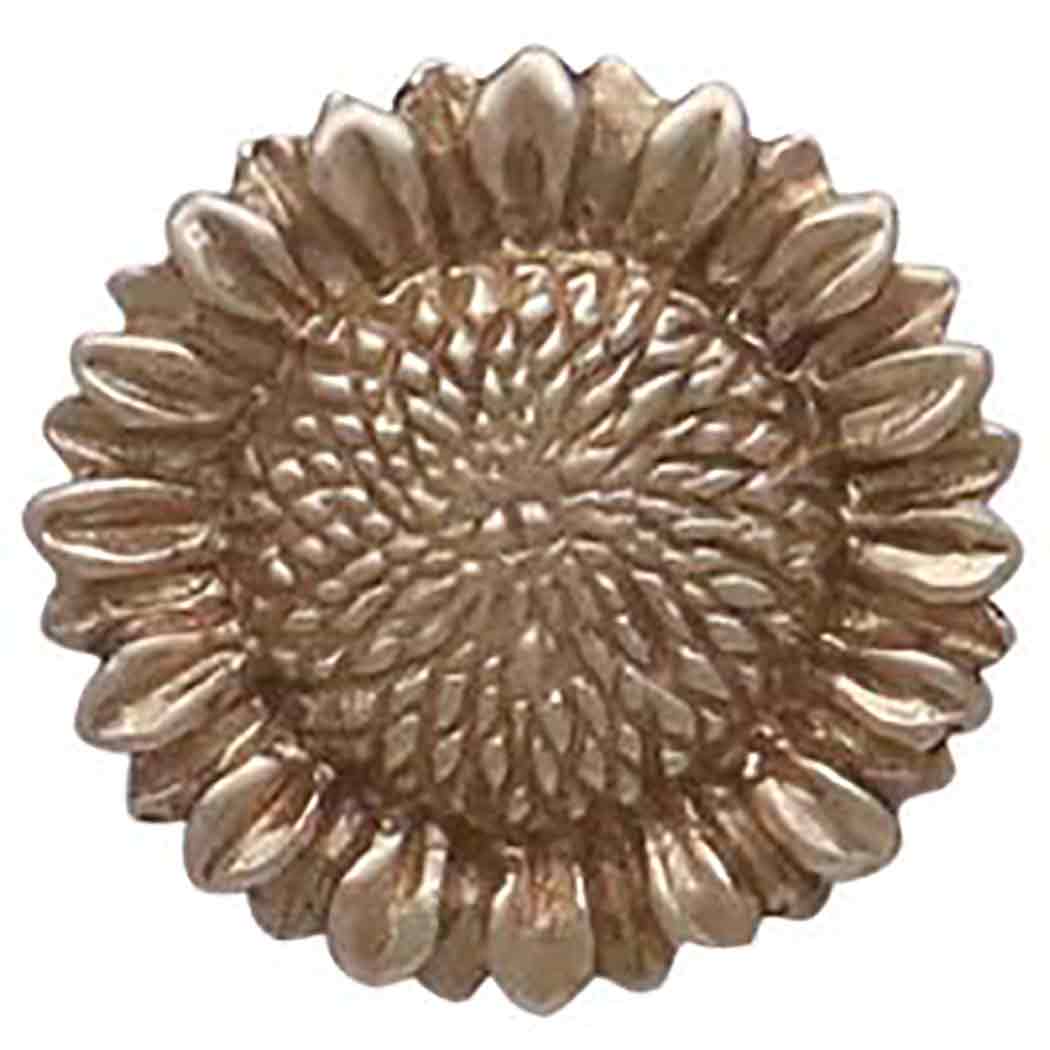 Bronze Sunflower Post Earrings 10x10mm