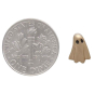 Bronze 3D Ghost Post Earrings with Dime