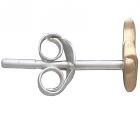 Bronze Fire Flame Post Earrings