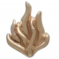 Bronze Fire Flame Post Earrings
