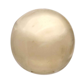 Bronze Sphere Huggies Back View