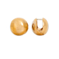 Nina Designs Bronze Sphere Huggies 16x16mm