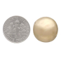 Bronze Sphere Huggies with Dime