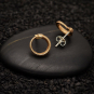 Bronze Ouroboros Post Earrings 12x12mm