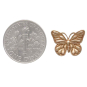 Bronze Monarch Butterfly Post Earrings with Dime