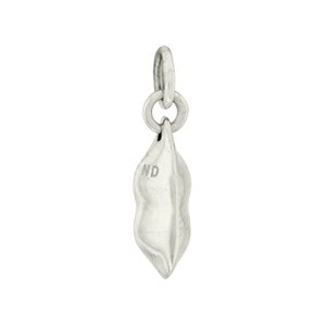 Two Peas in a Pod Charm - Silver Plated Bronze DISCONTINUED