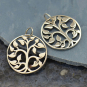 Medium Tree of Life Charm - Silver Plated Bronze 24x20mm