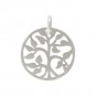 Small Tree of Life Charm - Silver Plated Bronze 17x13mm