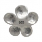 Sterling Silver Plum Blossom Solderable Charm 10x10mm