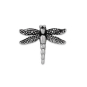 Sterling Silver Dragonfly Solderable Charm 10x12mm
