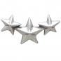 Sterling Silver Star Cluster Solderable Charm 12x6mm