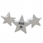 Sterling Silver Star Cluster Solderable Charm 12x6mm